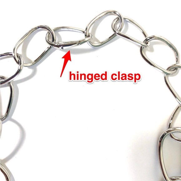 Lauren by Ralph Lauren Silver Tone Graduated Chain Link Necklace 28 inches - Picture 7 of 8